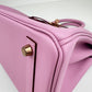 Birkin25 バーキン25 Mauve sylvester モーヴシルベストル RGHW ローズゴールド金具 Swift スイフト Stamp-B B刻印