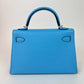Mini Kelly ミニケリー Celeste セレステ Epsom エプソン PHW シルバー金具 B刻
