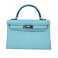 Mini Kelly ミニケリー Bleu zephyr ブルーゼフィール PHW シルバー金具
