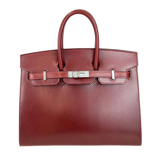 Birkin25 バーキン25 Sellier セリエ Rouge H ルージュ H Box calf ボックスカーフ PHW シルバー金具 U刻印