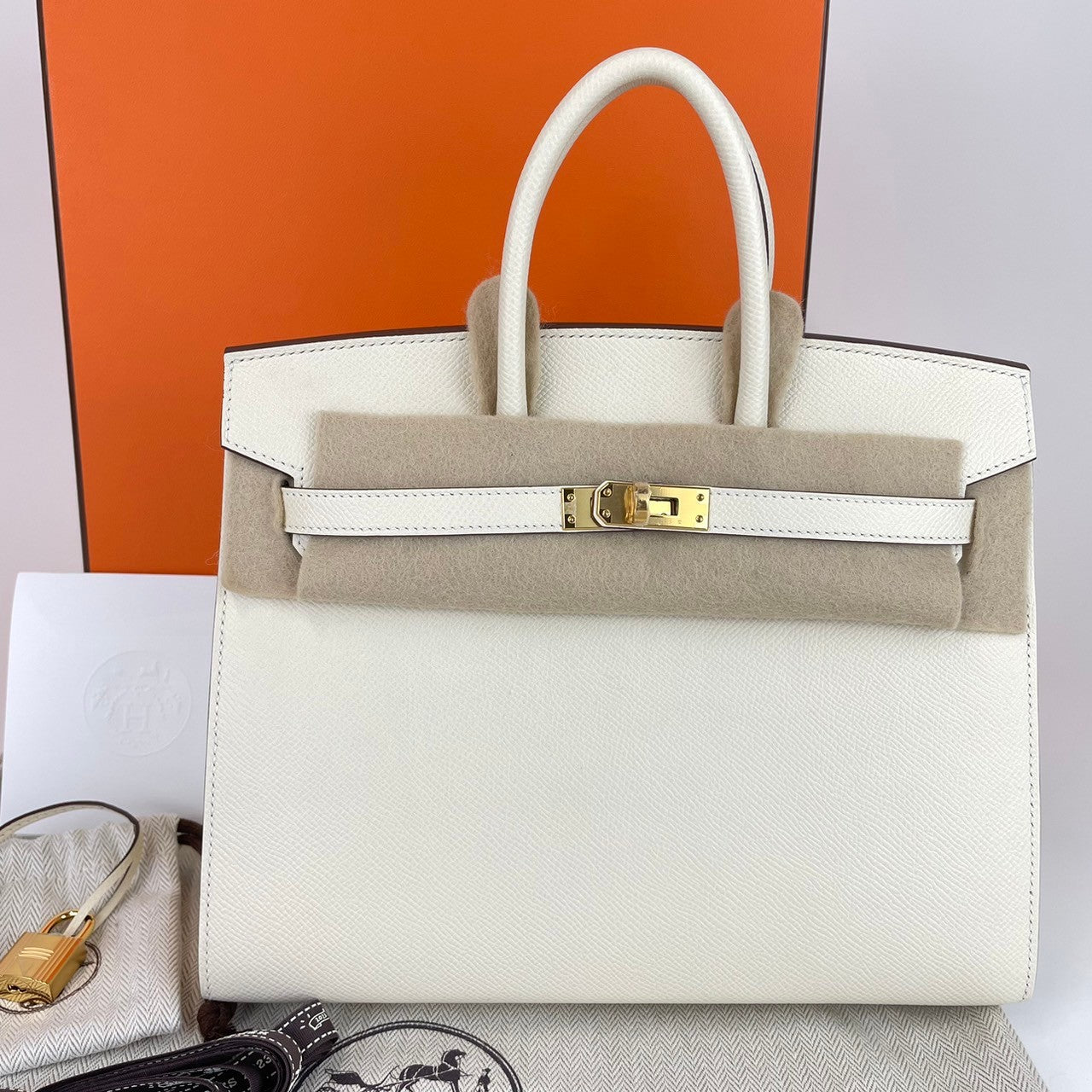 Birkin25 Sellier バーキン25 セリエ Nata ナタ GHW ゴールド金具 B刻印 Epsom エプソン ハンドバッグ