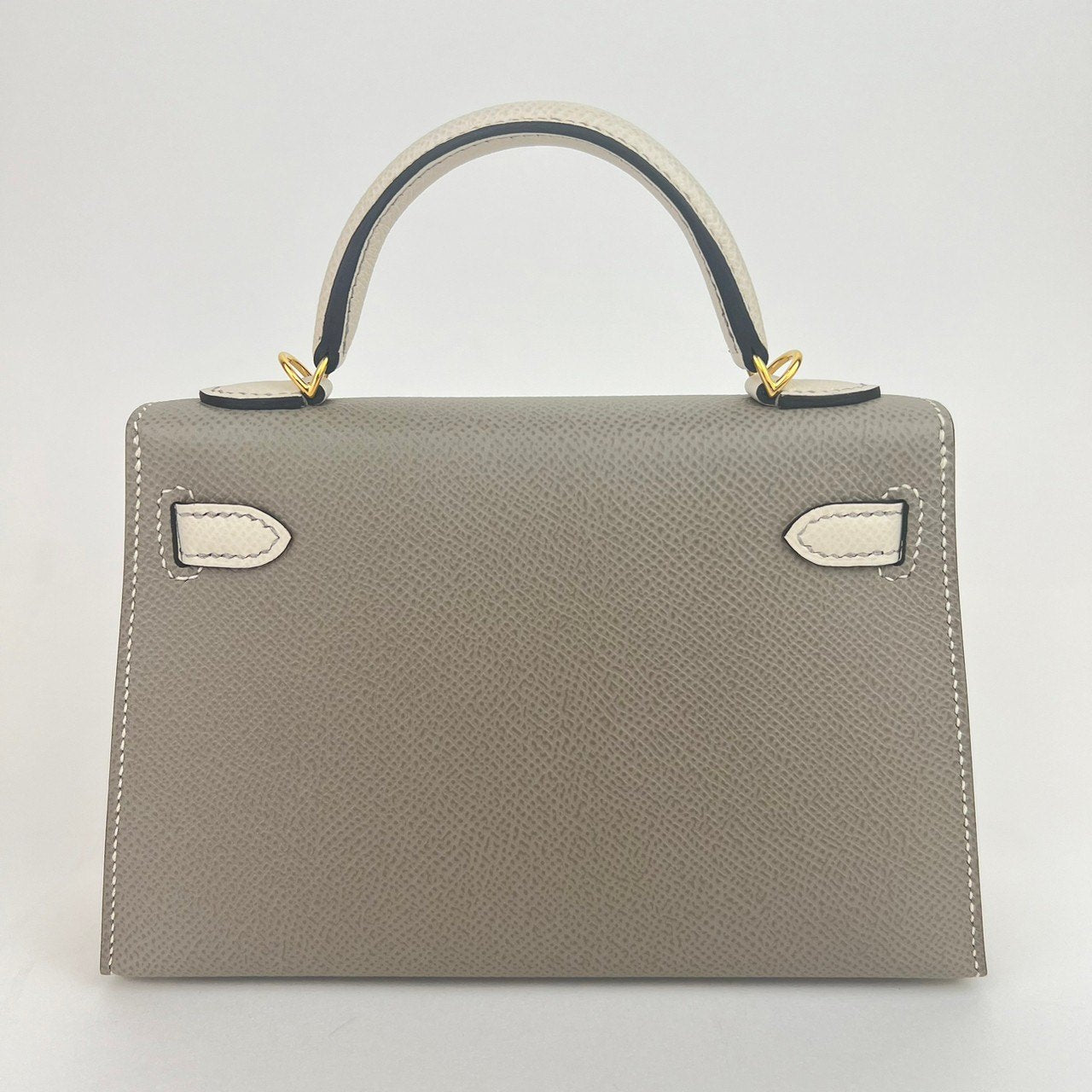 Mini Kelly ミニケリー Etoupe/Craie エトゥープ/クレ Epsom エプソン GHW ゴールド金具 B刻 レディースバッグ ショルダーバッグ