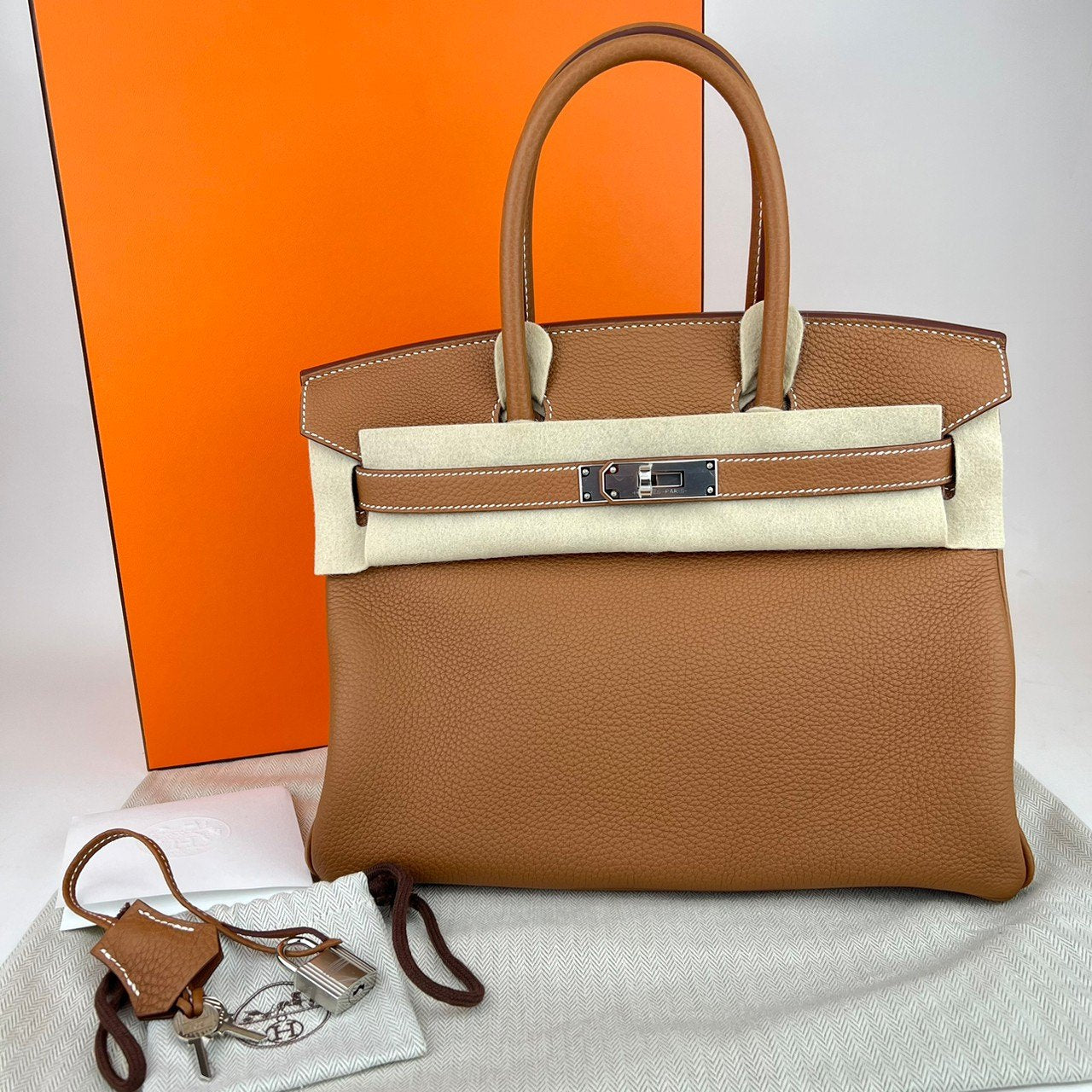 Birkin30 バーキン30 Gold ゴールド Togo トゴ PHW シルバー金具 B刻