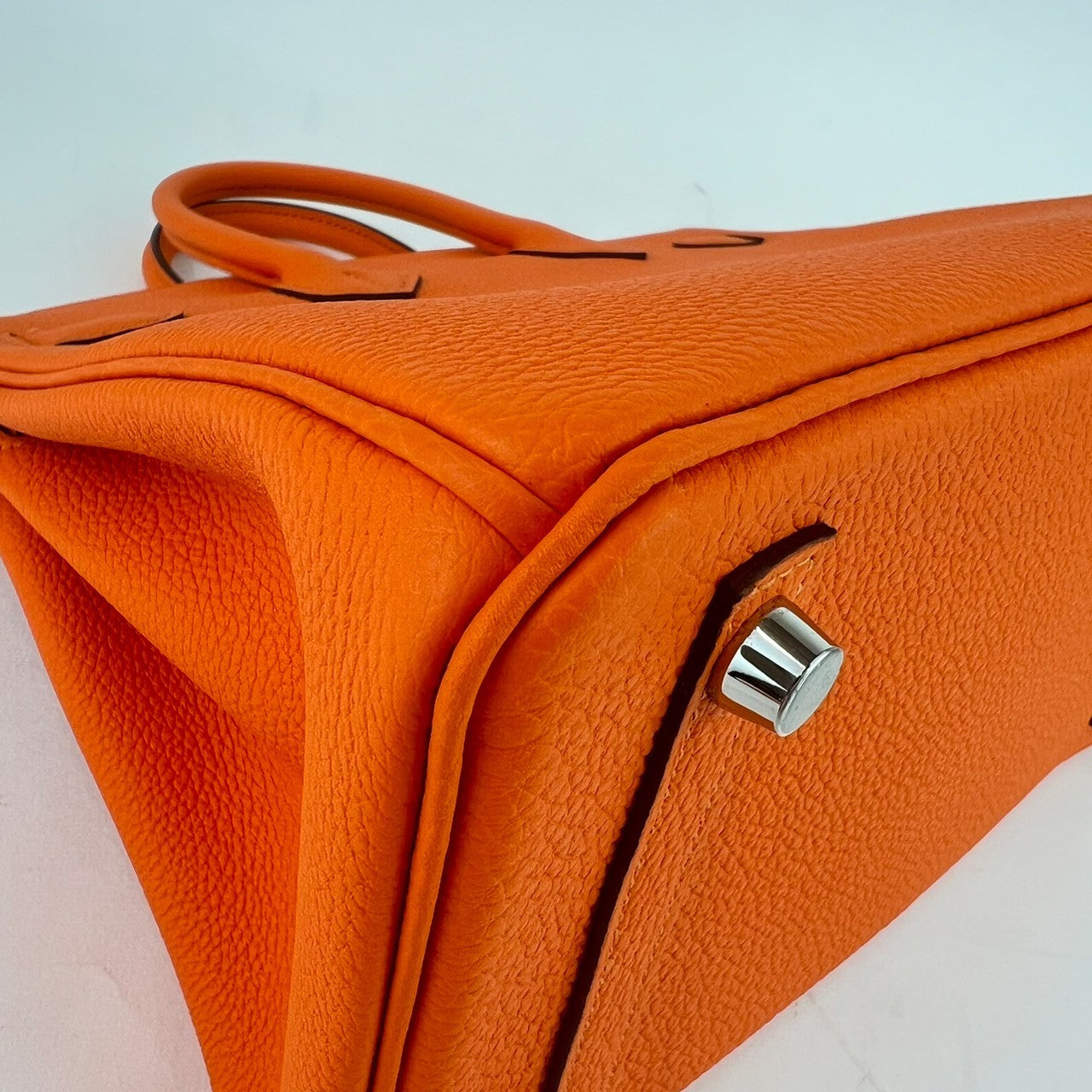 Birkin25 バーキン25 Orangeminium オレンジミニウム PHW シルバー金具 B刻