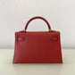 Mini Kelly ミニケリー U刻 Rouge grenat ルージュグレナ GHW ゴールド金具