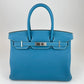 Birkin30 バーキン30 Bleu jean ブルージーン Togo トゴ PHW シルバー金具 B刻