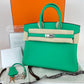 Birkin25 バーキン25 Menthe ミント Swift スイフト PHW シルバー金具 U刻印